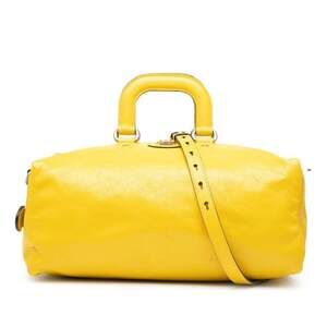 GUCCI Yellow Leather Shoulder Bag